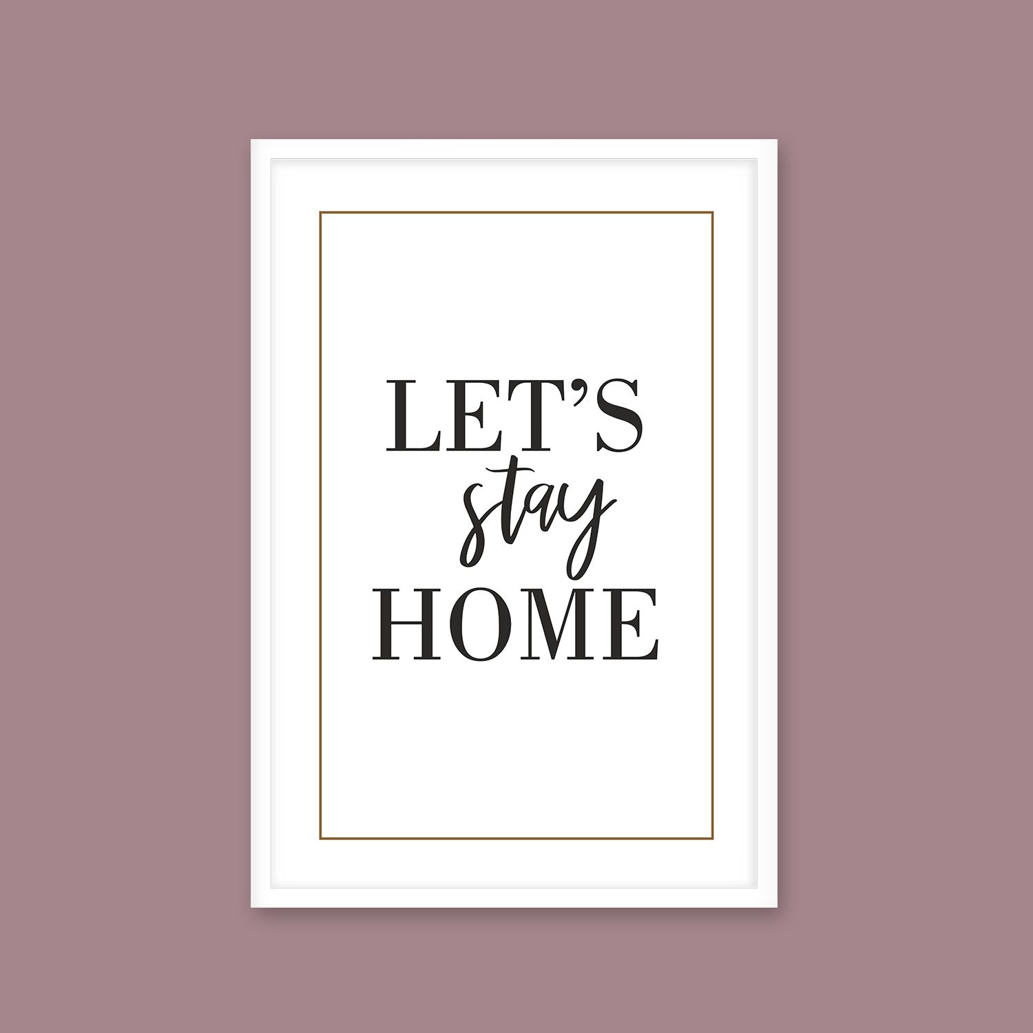 Постер "Давай останемся дома"