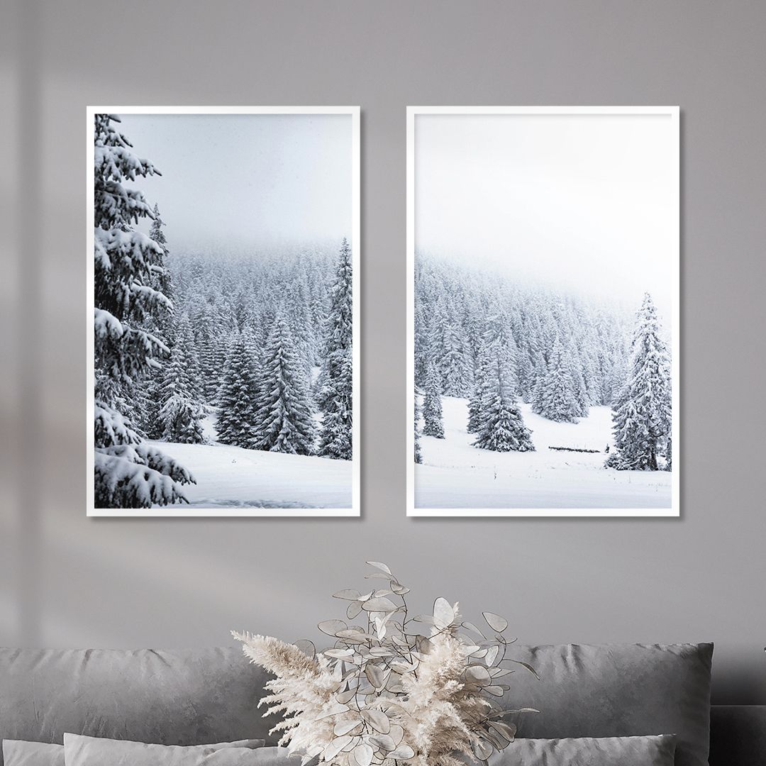 Набор постеров "Тишина заснеженных ветвей"