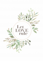 Постер "Let LOVE rule"