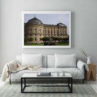 Постер "Резиденция в Вюрцбурге" Дерево, Черный, Белый A4 [21×30] , A3 [30x40], A2 [40x60], A1 [60x80]
