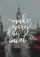 Постер "Every day counts" от Интернет магазина Милота