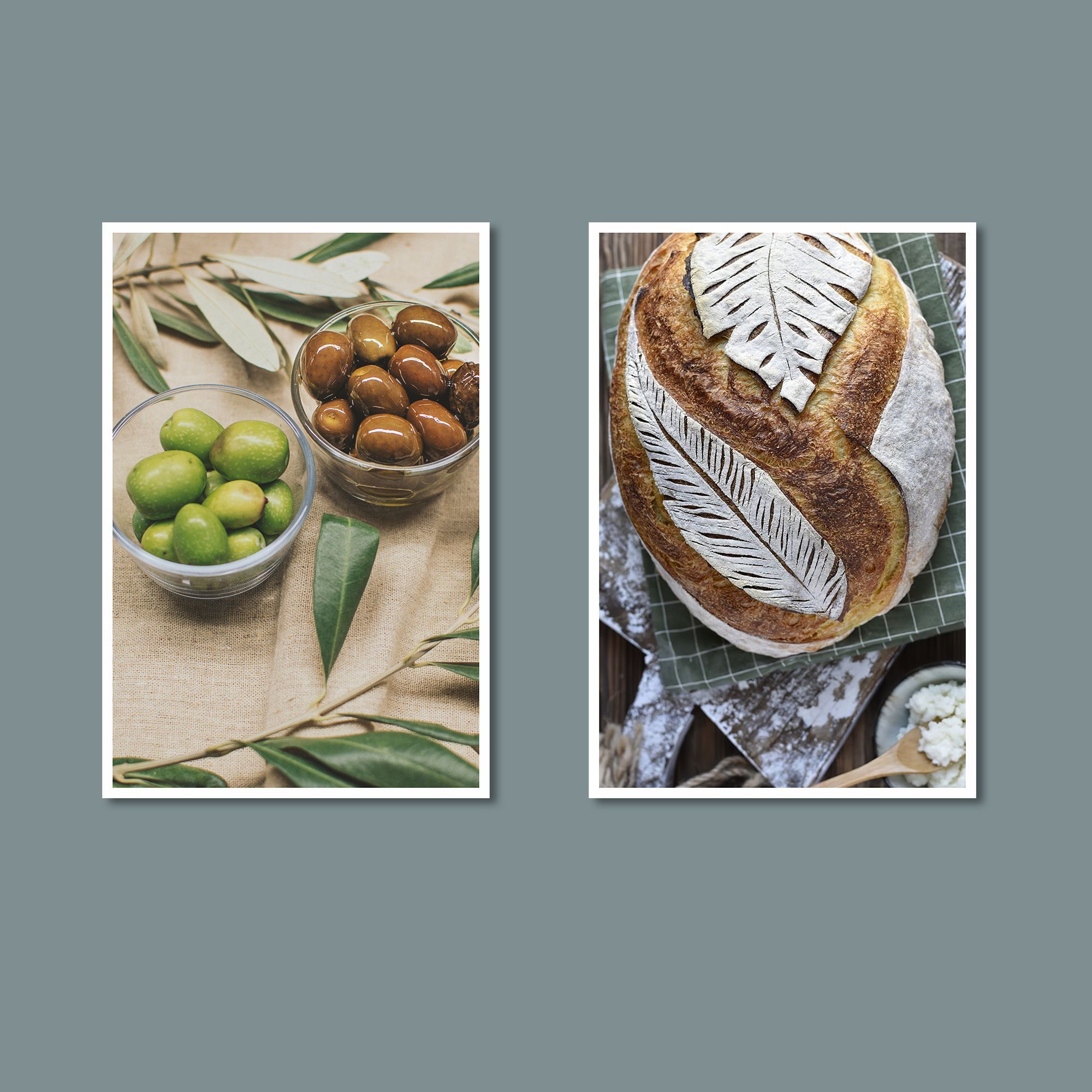 Набор постеров "Греческий хлеб"  