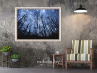 Постер "Звездное небо" Черный, Белый, Дерево A4 [21×30] , A3 [30x40], A2 [40x60]