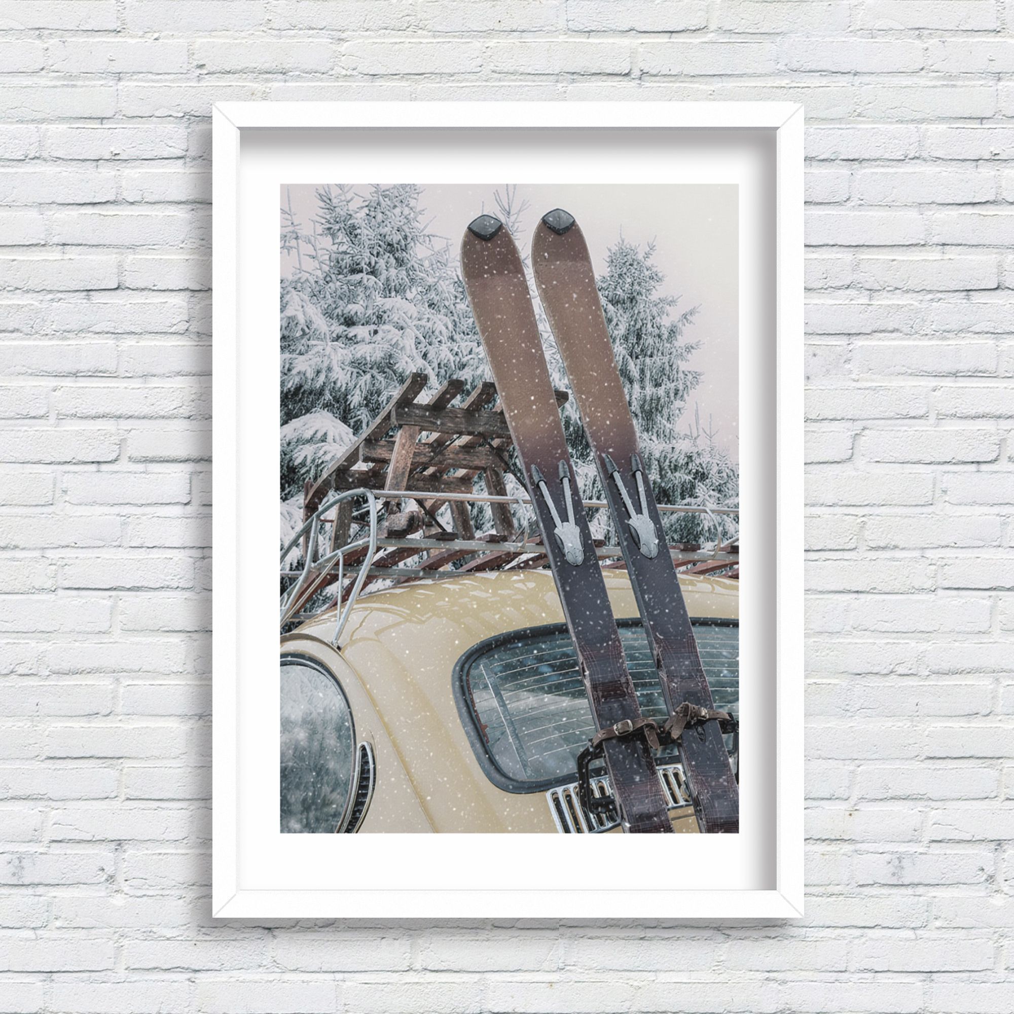 Постер "Лыжи" от Интернет магазина Милота