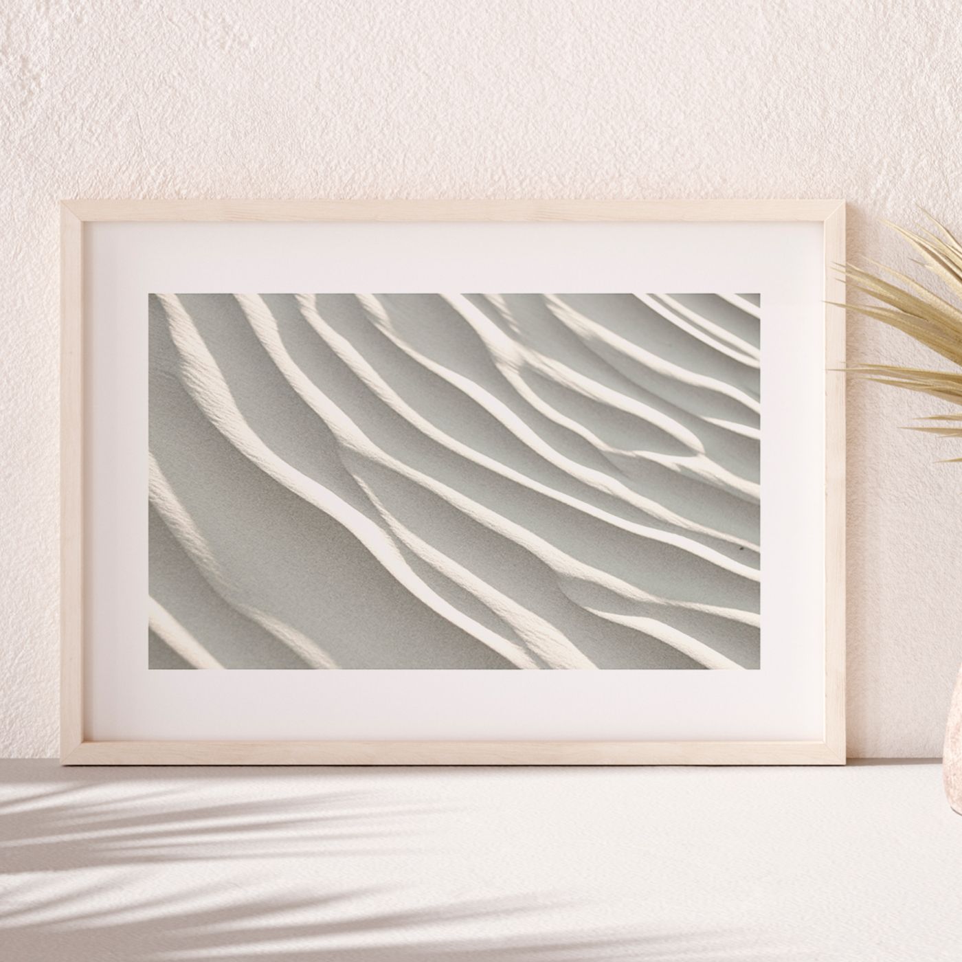 Постер "Песчаные волны" Черный, Белый, Дерево A4 [21×30] , A3 [30x40], A2 [40x60]