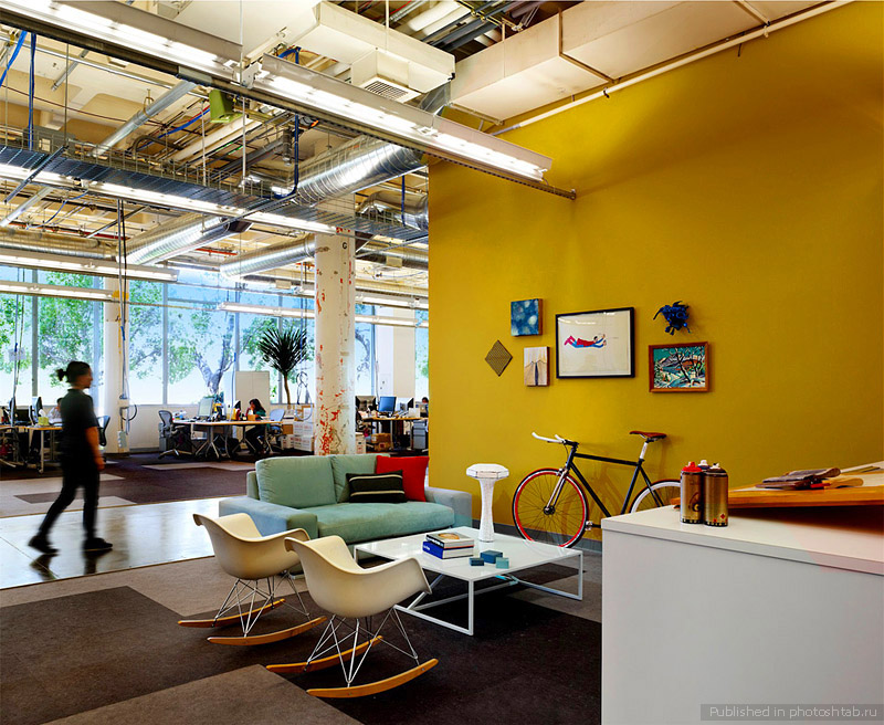 Дизайн офиса: каким приемам нас учат Google и Facebook