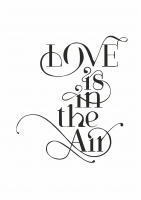 Постер "Love is the air"