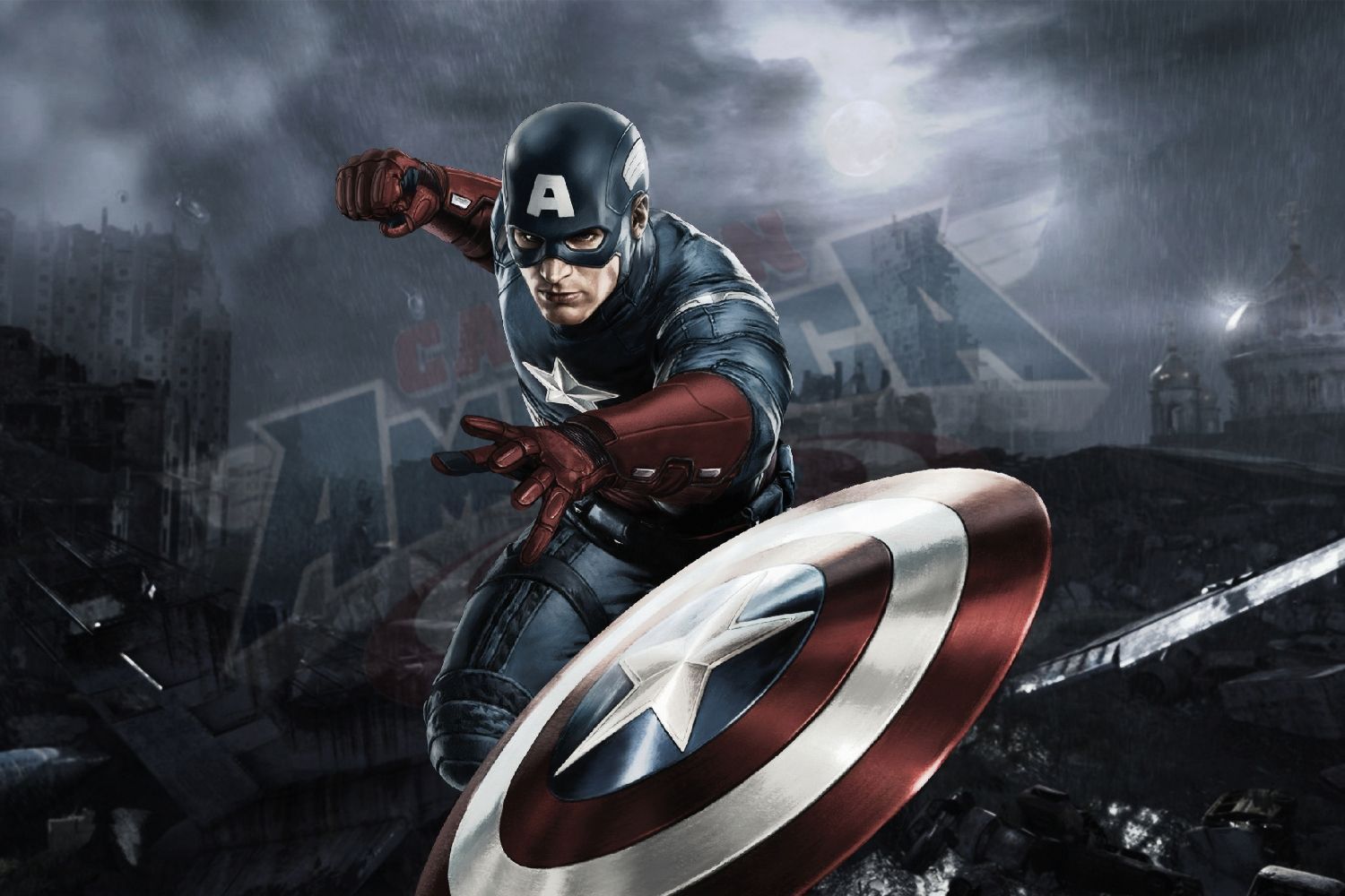 Постер "Капитан Америка" от Интернет магазина Милота