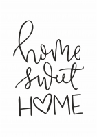 Постер "Home sweet home"