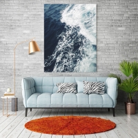 Постер "Бурлящий океан" Черный, Белый, Дерево A4 [21×30] , A3 [30x40], A2 [40x60], A1 [60x80]