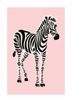 Постер "Pink Zebra" от Интернет магазина Милота