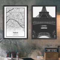 Набор постеров "Map Paris"