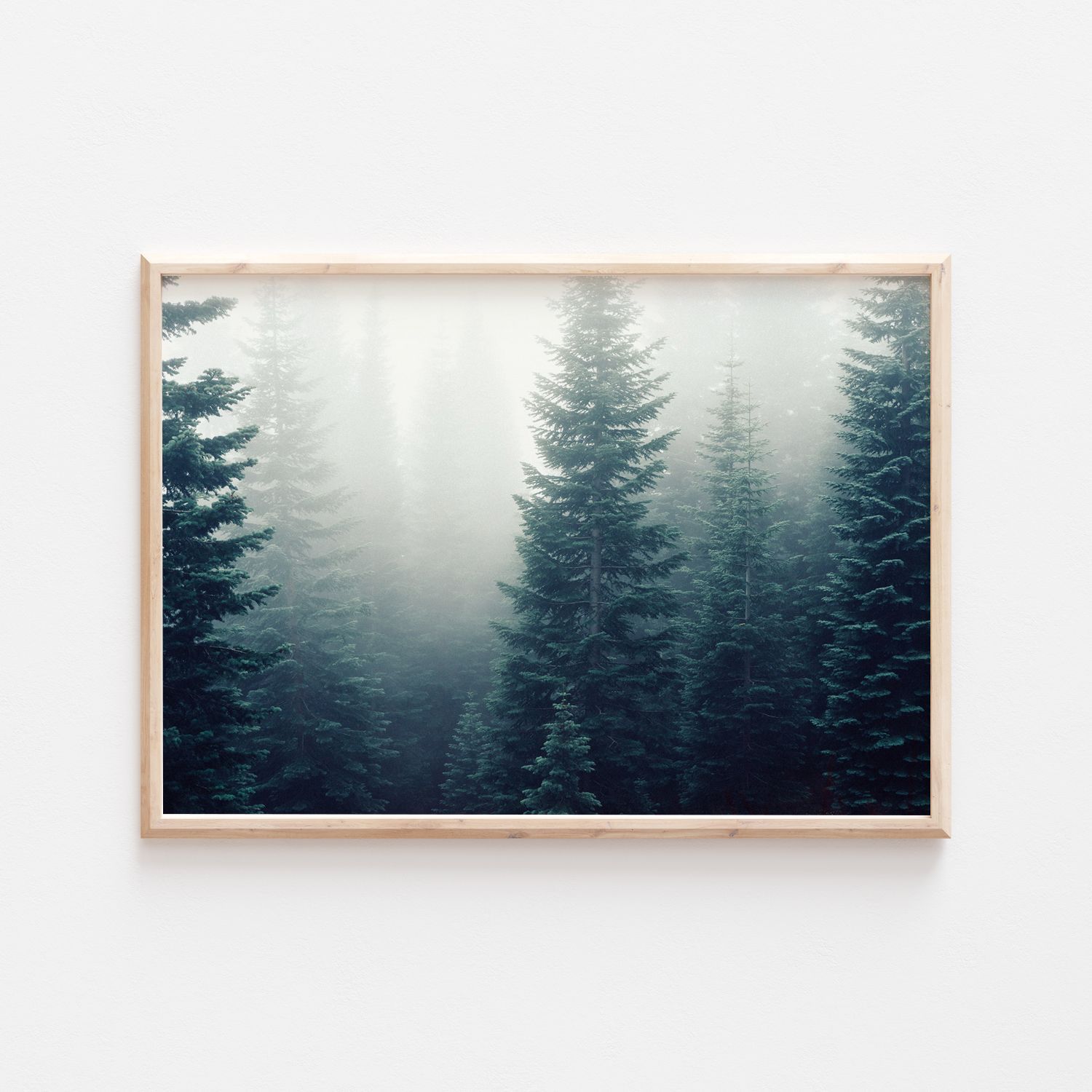 Постер "Туман" Черный, Белый, Дерево A4 [21×30] , A3 [30x40]