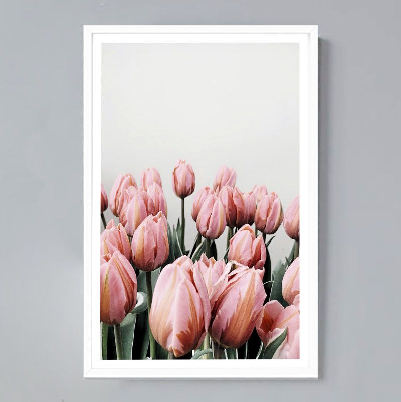 Постер "Голландские тюльпаны" Черный, Белый, Дерево A4 [21×30] , A3 [30x40], A2 [40x60]