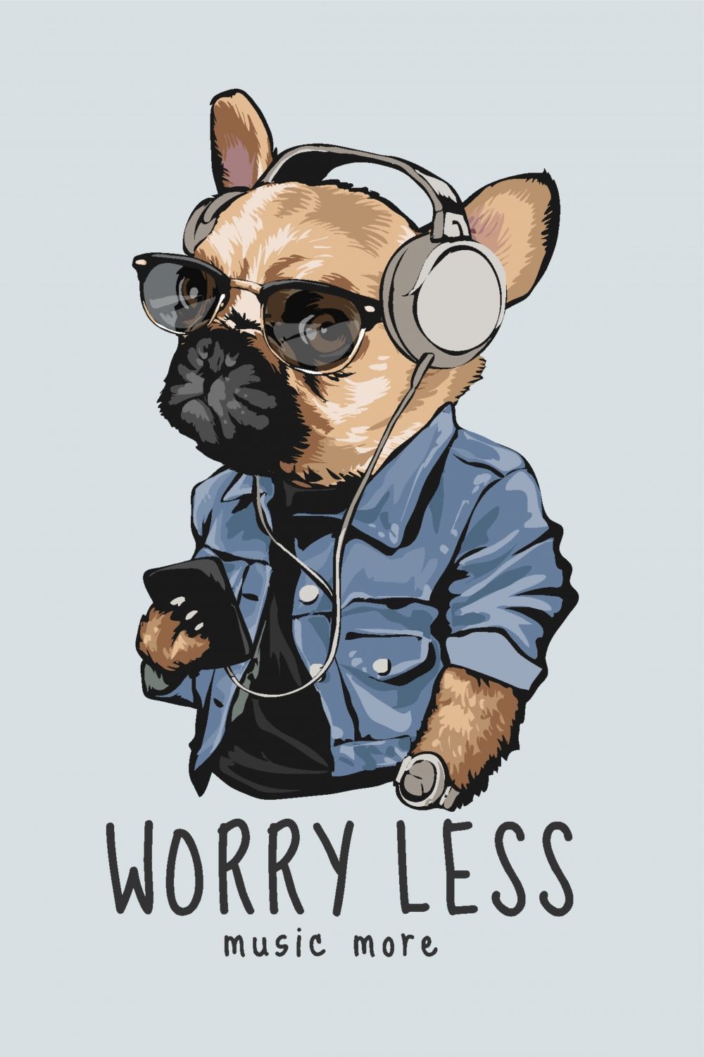 Постер "Worry Less" от Интернет магазина Милота