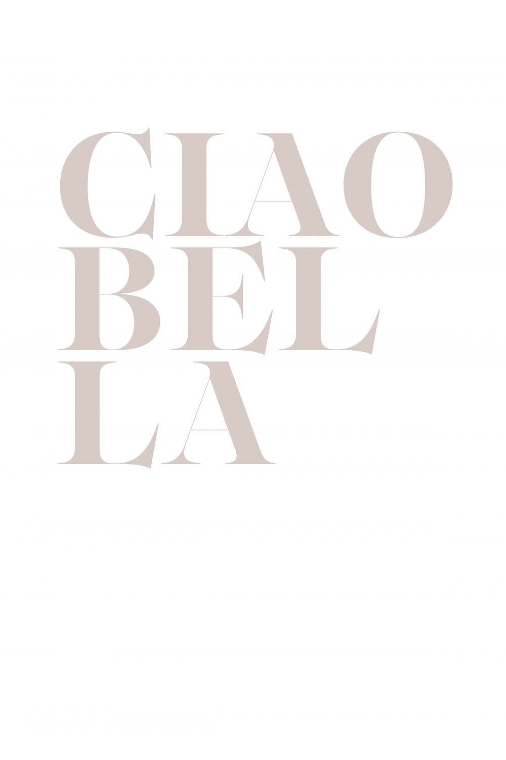 Постер "Ciao bella"