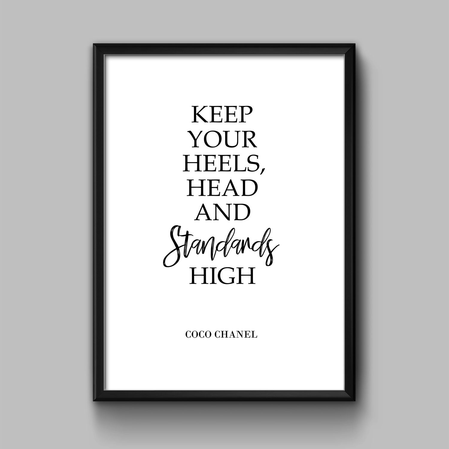 Постер "Keep your heels high"
