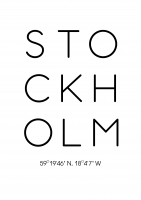 Постер "STOCKHOLM"
