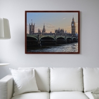 Постер "Вестминстерский мост" Черный, Белый, Дерево A4 [21×30] , A3 [30x40]