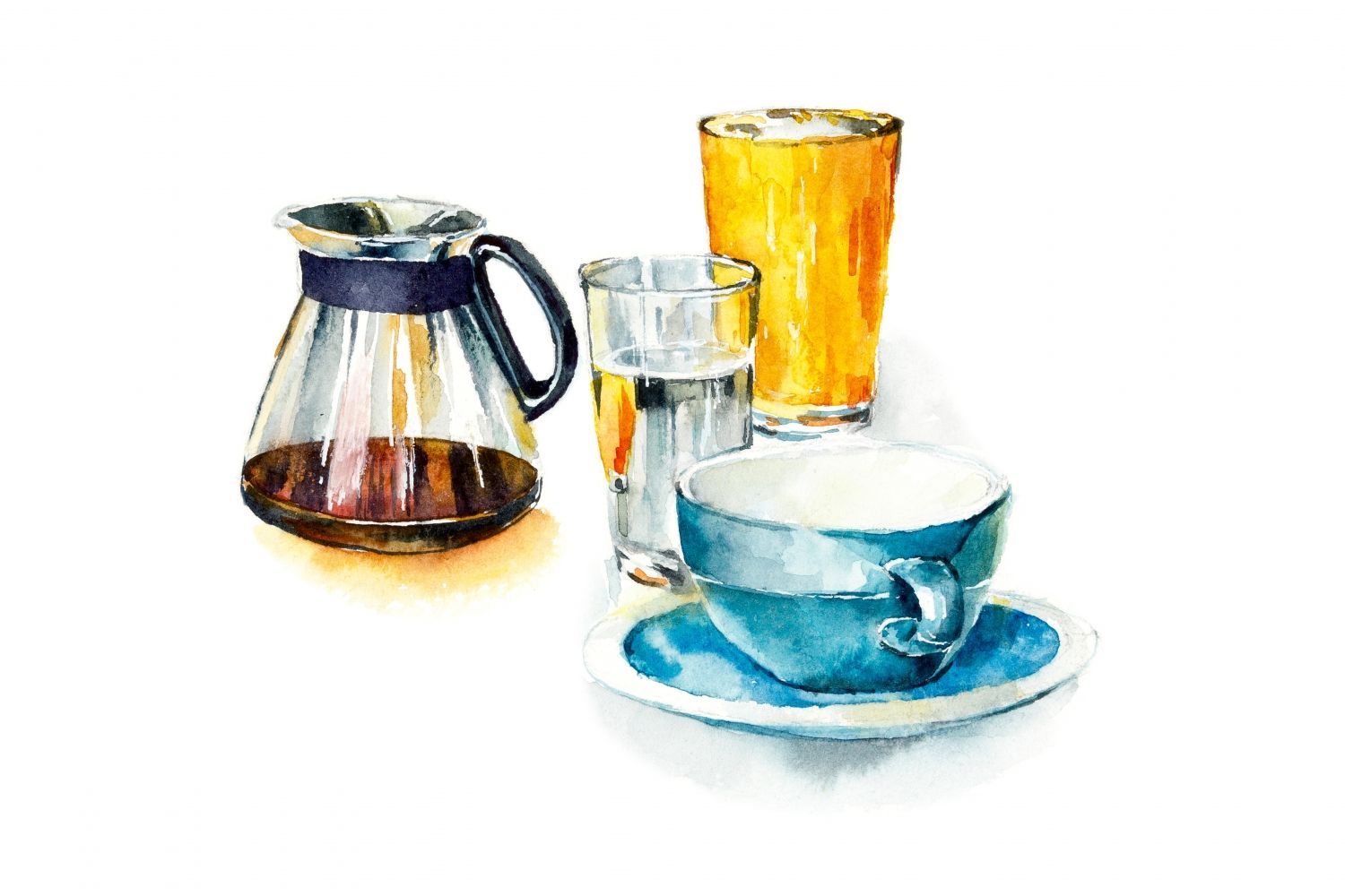 Постер "Голубая чашка" от Интернет магазина Милота