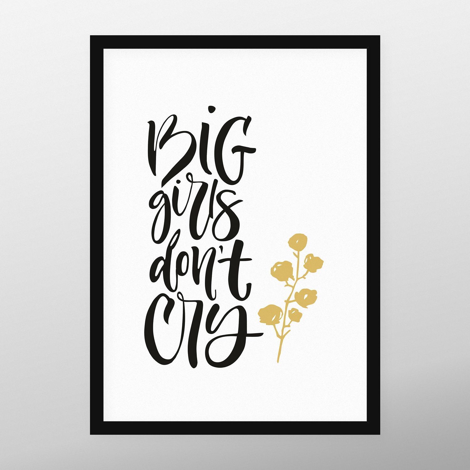 Постер "Big girls dont cry"