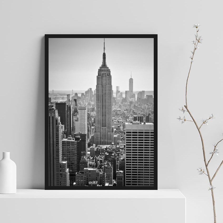 Постер "Черно белый Нью-Йорк"