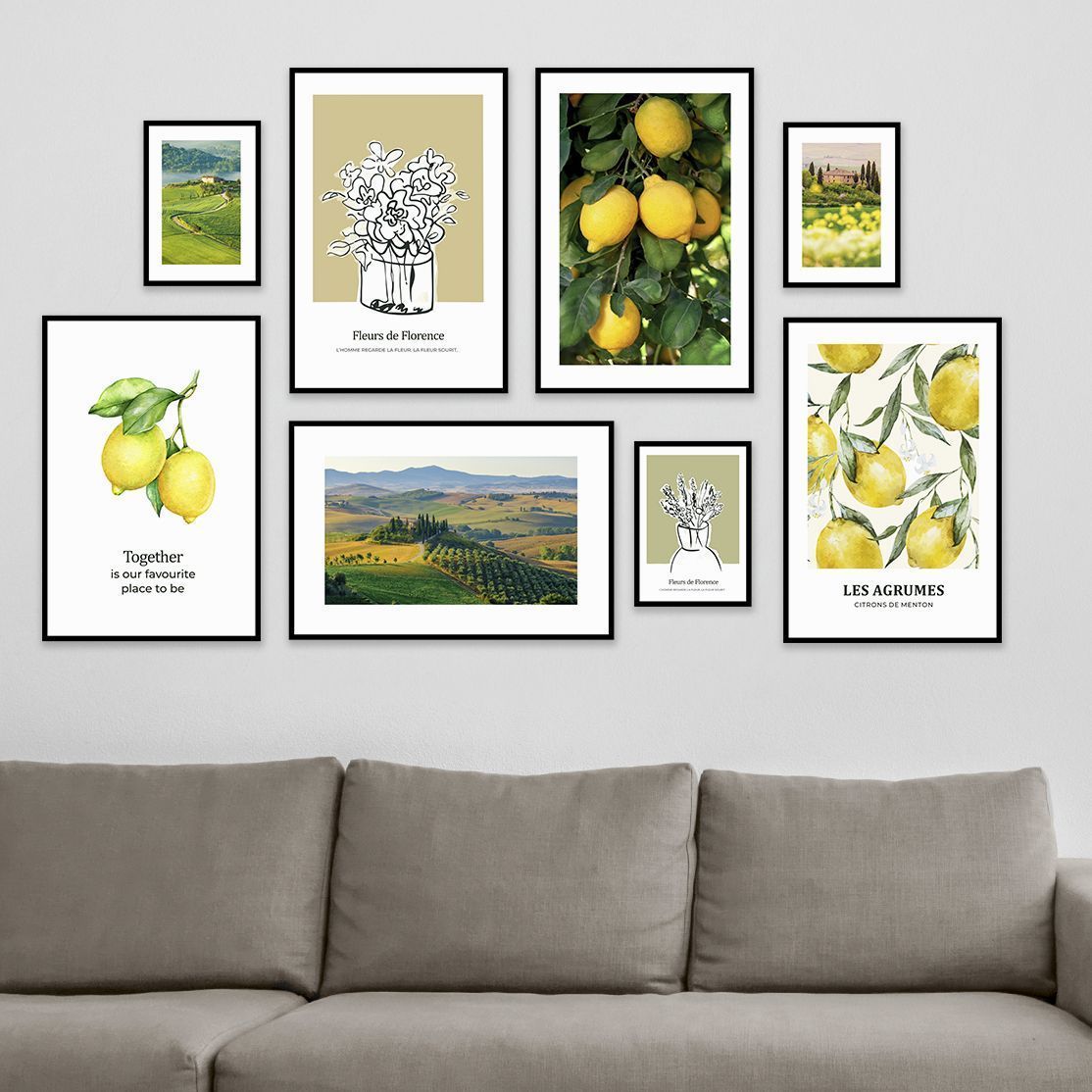 Набор постеров "Свежие лимоны"