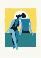 Постер "Meren rannalla (у моря)" от Интернет магазина Милота