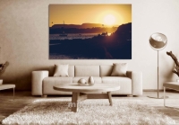 Постер "Sunset lake" Черный, Белый, Дерево A4 [21×30] , A3 [30x40], A2 [40x60], A1 [60x80]