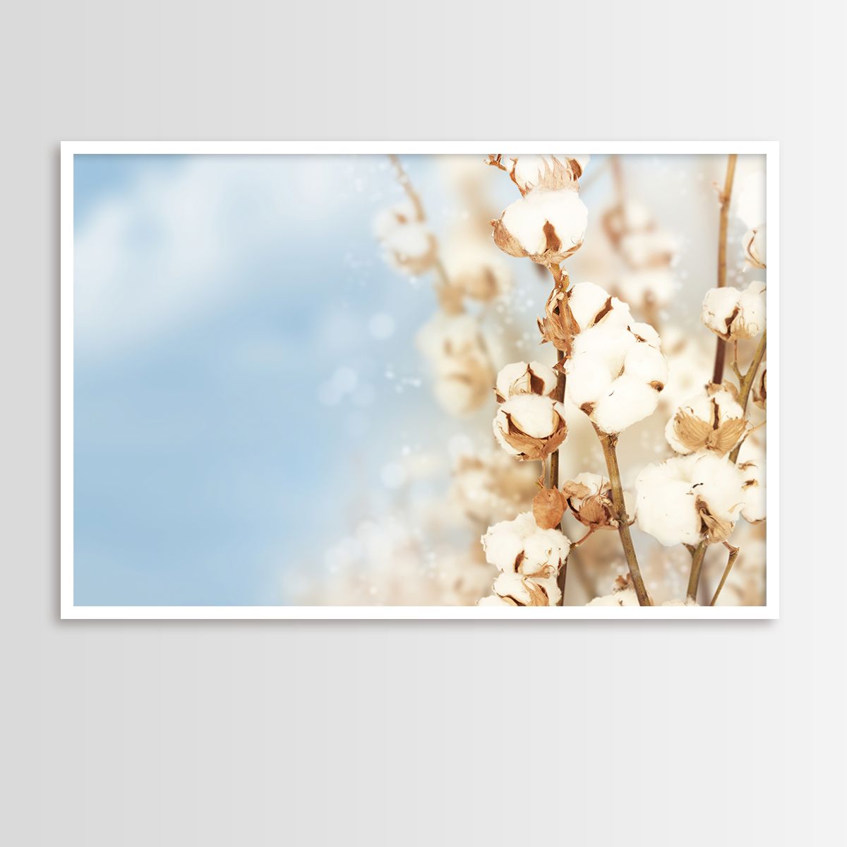 Постер "Хлопковый рай" Черный, Белый, Дерево A4 [21×30] , A3 [30x40], A2 [40x60]