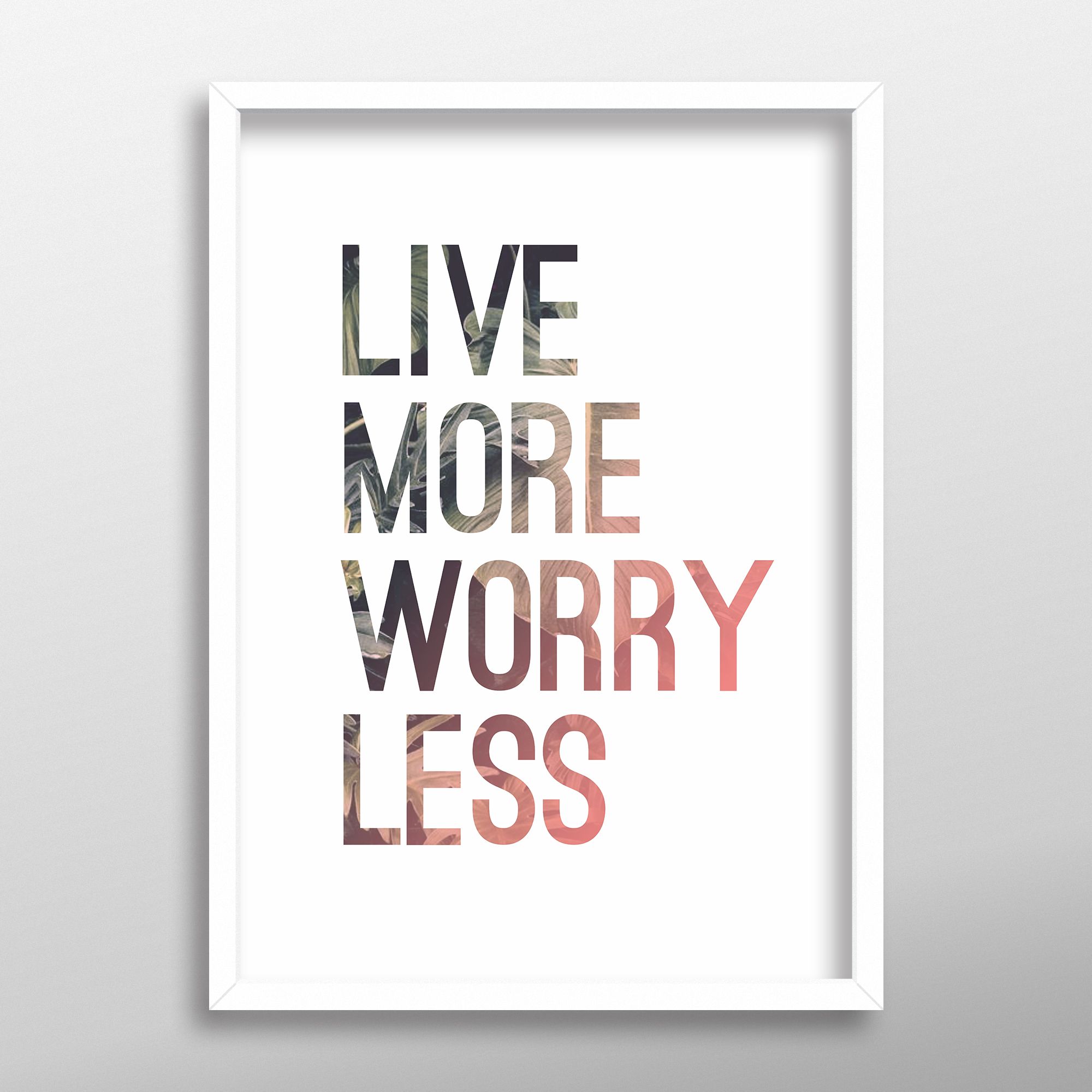 Постер "Live More"