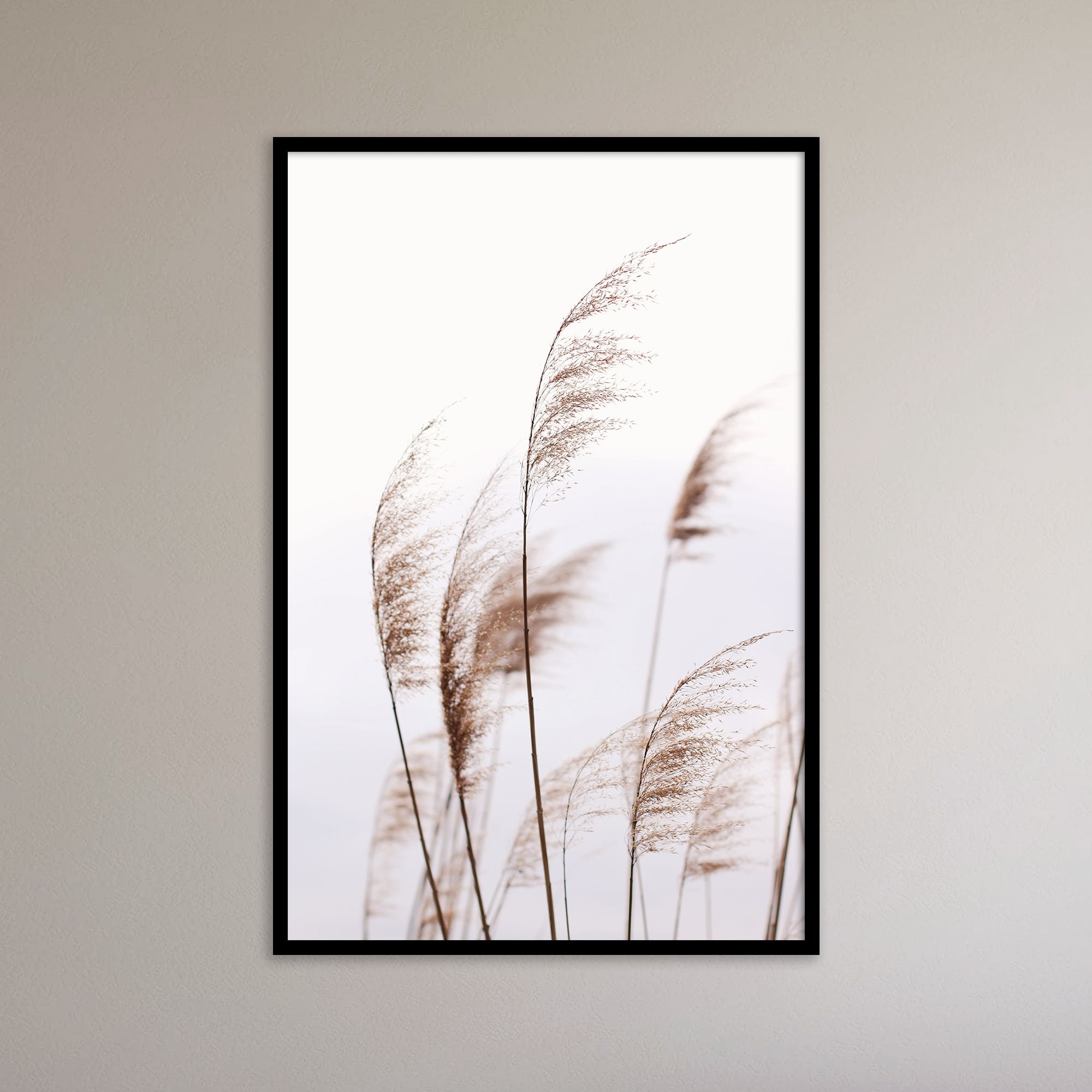 Постер "Дуновение ветра" Черный, Белый, Дерево A4 [21×30] , A3 [30x40], A2 [40x60]