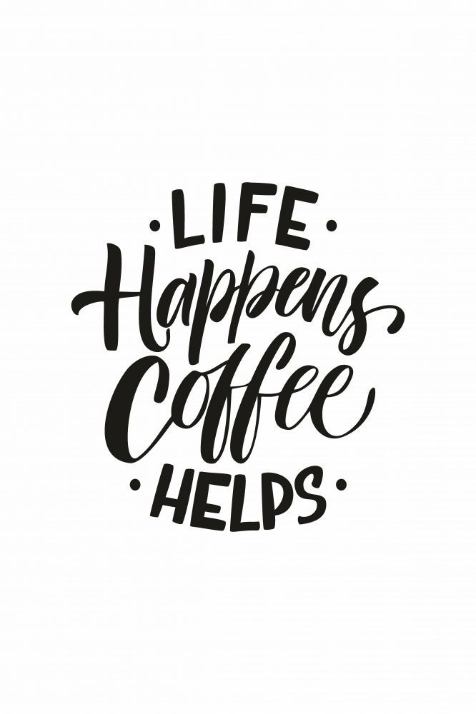 Постер "Coffee helps"