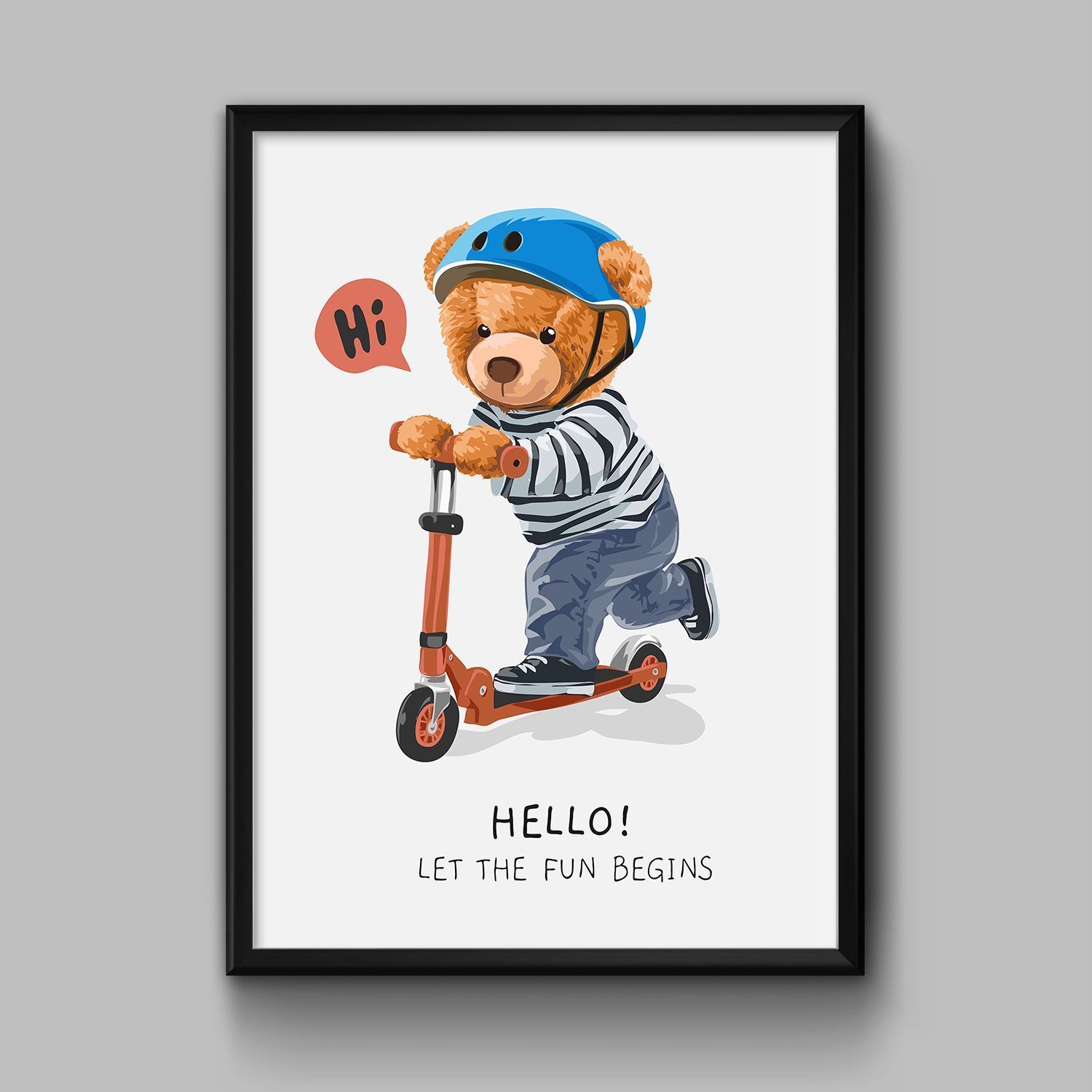 Постер "Let the fun begins" от Интернет магазина Милота