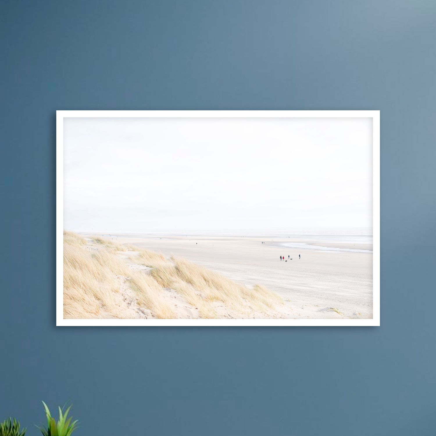 Постер "Белый пляж 2" Черный, Белый, Дерево A4 [21×30] , A3 [30x40], A2 [40x60]