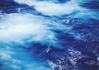 Постер "Голубое море" Черный, Белый, Дерево A4 [21×30] , A3 [30x40], A2 [40x60], A1 [60x80]