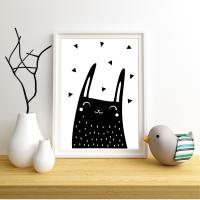 Постер "Счастливый заяц" от Интернет магазина Милота