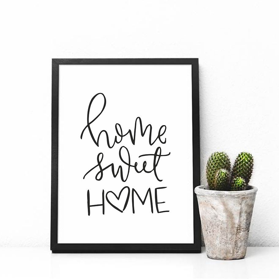 Постер "Home sweet home"