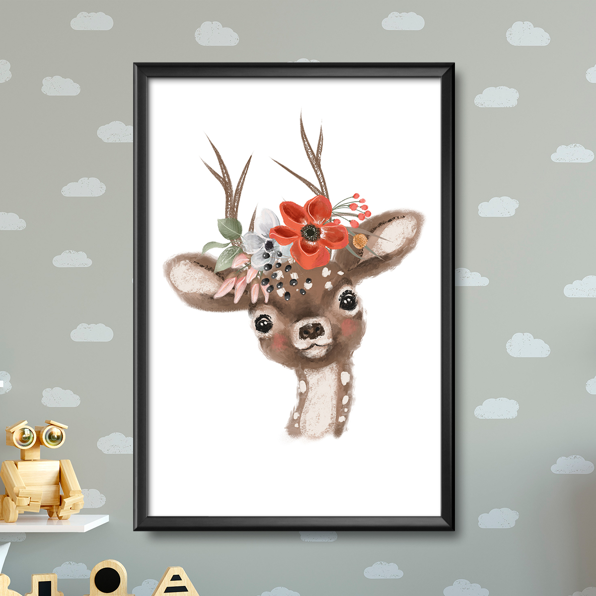Постер "Baby deer" от Интернет магазина Милота