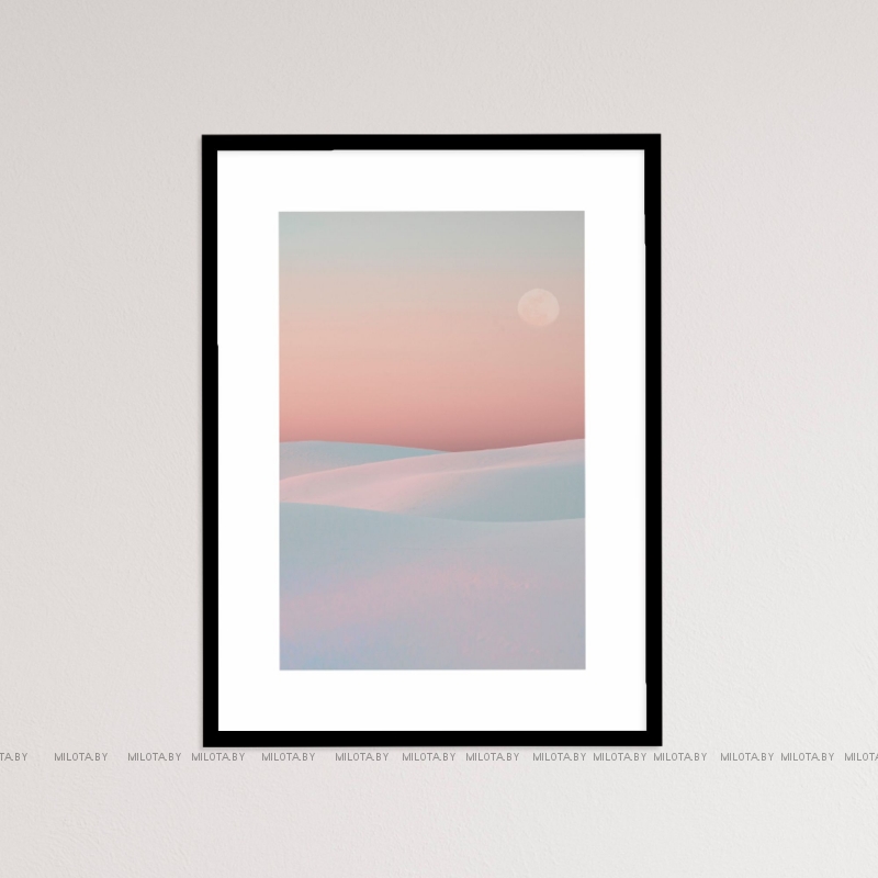 Набор постеров "Розовый закат"