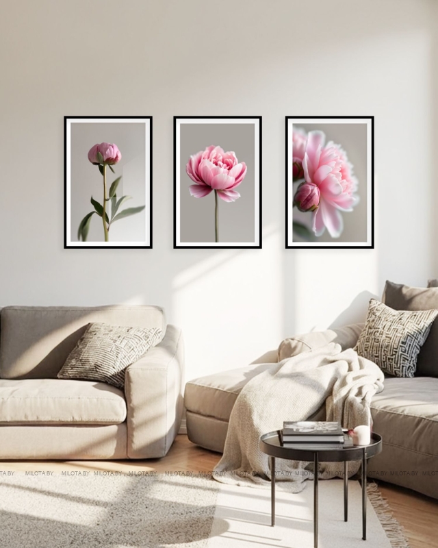 Набор постеров "Пион богини Геджин"