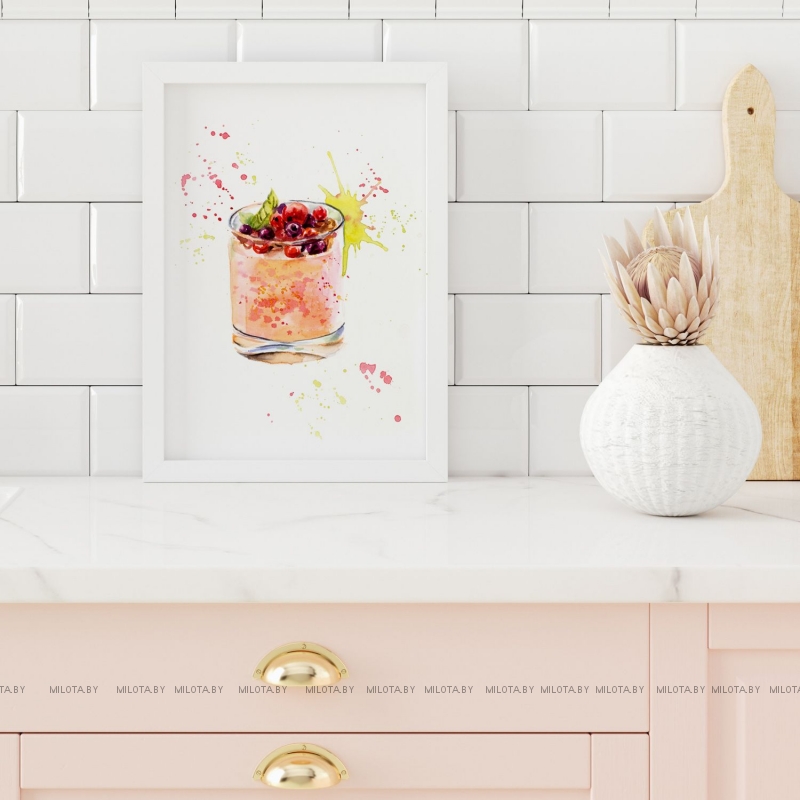 Постер "Стакан витаминов" от Интернет магазина Милота