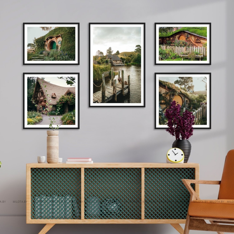 Набор постеров "Деревня хоббитов"