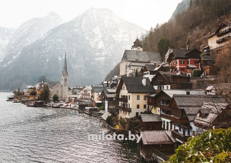 Постер &quot;Hallstatt austria&quot; A2 без рамки