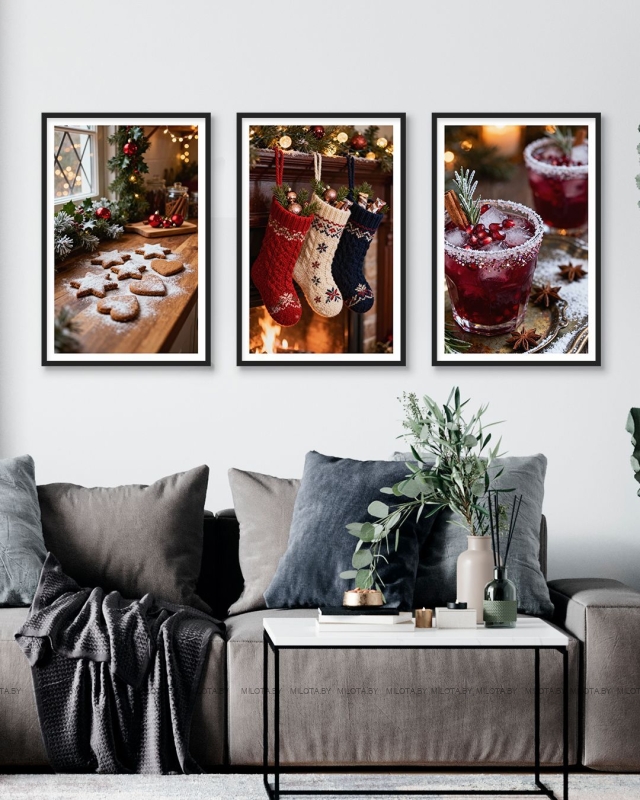 Набор постеров "Рождественские хлопоты"