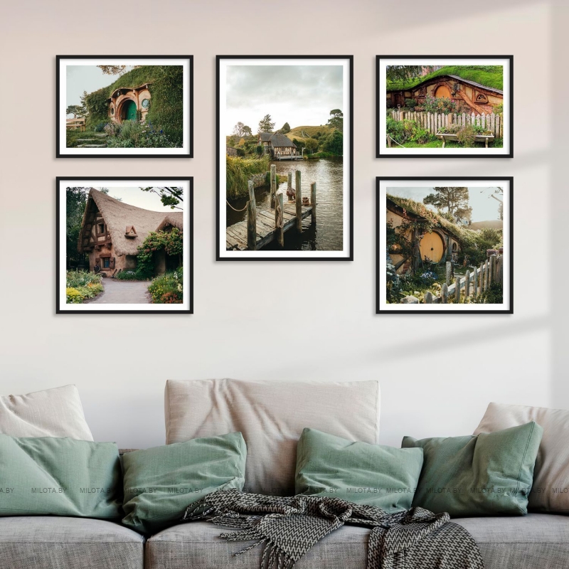 Набор постеров "Деревня хоббитов"