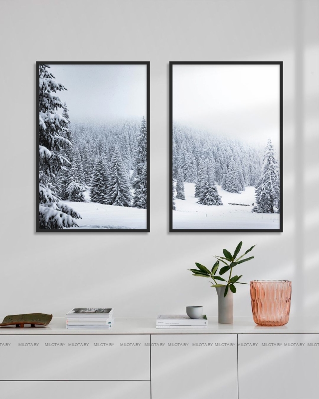 Набор постеров "Тишина заснеженных ветвей"