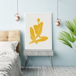 Постер "Sitting nude in yellow" от Интернет магазина Милота