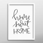 Постер "Home sweet home"