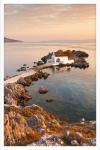 Постер "Agios Isidoros church" A2 с рамкой белый